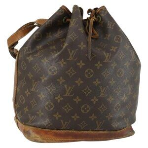 Authentic LOUIS VUITTON Monogram Noe Shoulder Bag M42224 LV
